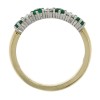 18ct Gold Emerald & Diamond Eternity Ring - E 0.34 D 0.25