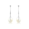 Freshwater Pearl & Diamond Drop EarringsCatalog  Products