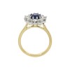 18ct Diamond & Sapphire Cluster Engagement Ring | Macintyres of Edinburgh