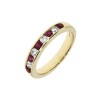 18ct Gold 11st Ruby & Diamond Eternity Ring - R 0.43 D 0.22