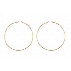 9ct Gold 60mm Hoop Earrings
