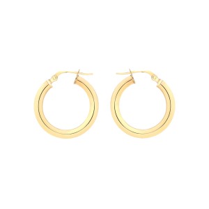 9ct Gold 20mm Hoop Earrings