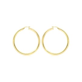 9ct Gold 45mm Hoop Earrings