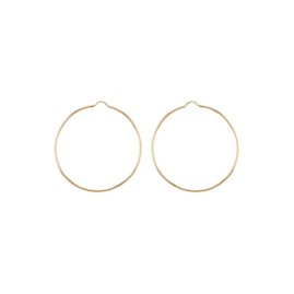 9ct Gold 70mm Large Hoop Earrings