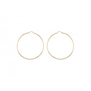 9ct Gold 70mm Large Hoop Earrings