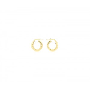 9ct Gold 15mm Huggie Hoop Earrings
