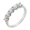 Platinum 5 Stone 1 Carat Diamond Eternity Ring