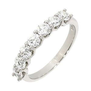 Platinum 7st Diamond Eternity Ring - 1.00ct