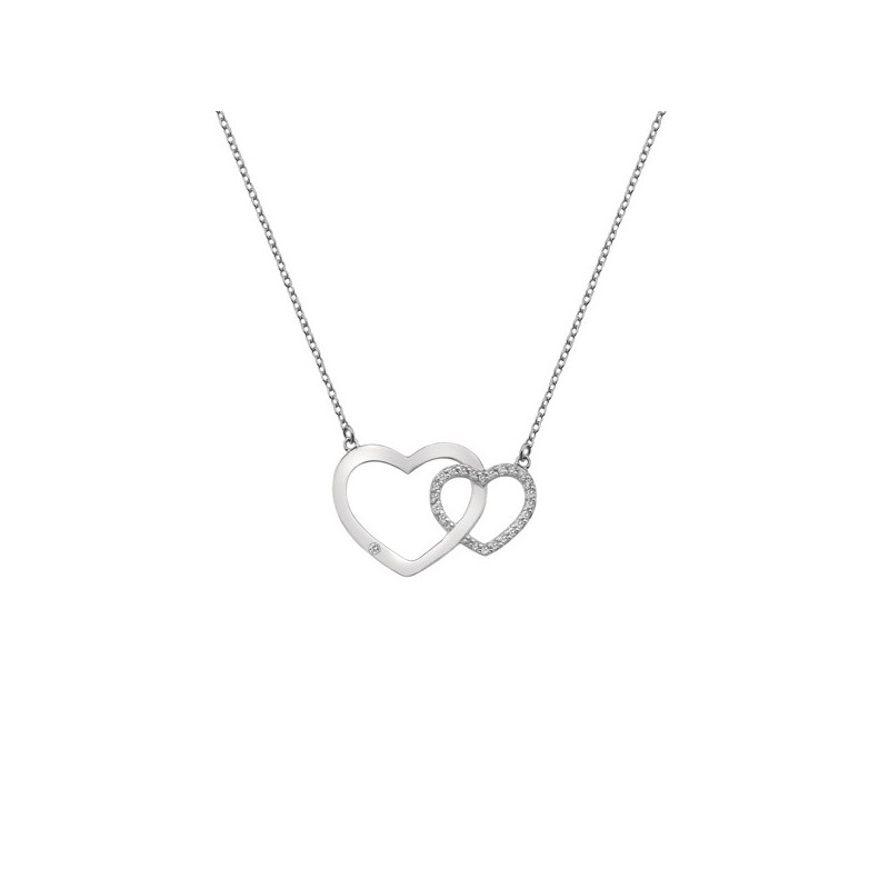 Hot Diamonds Bliss Interlocking Heart Pendant - DN128