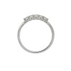 Platinum 5 Stone Bar Set Diamond Eternity Ring - 0.34cts