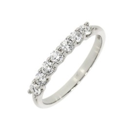 Platinum 7 Stone Diamond Eternity Ring - 0.50ct