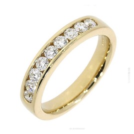 18ct Gold Diamond Set Band - 0.50ct