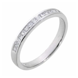 Platinum Princess Cut Diamond Band - 0.33ct