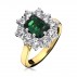 Emerald & Diamond Cluster Ring | Macintyres of Edinburgh