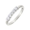 Platinum 5 Stone Bar Set Diamond Eternity Ring - 0.34cts