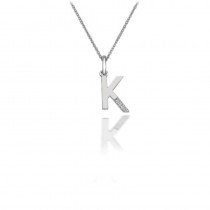 Hot Diamonds Sterling Silver Letter K Pendant - DP411
