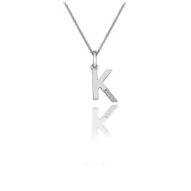 Hot Diamonds Sterling Silver Letter K Pendant - DP411