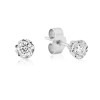 9ct White Gold Diamond Solitaire Stud Earrings - 0.25cts