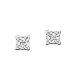 Ortak Sterling Silver Square Celtic Stud Earrings - E87