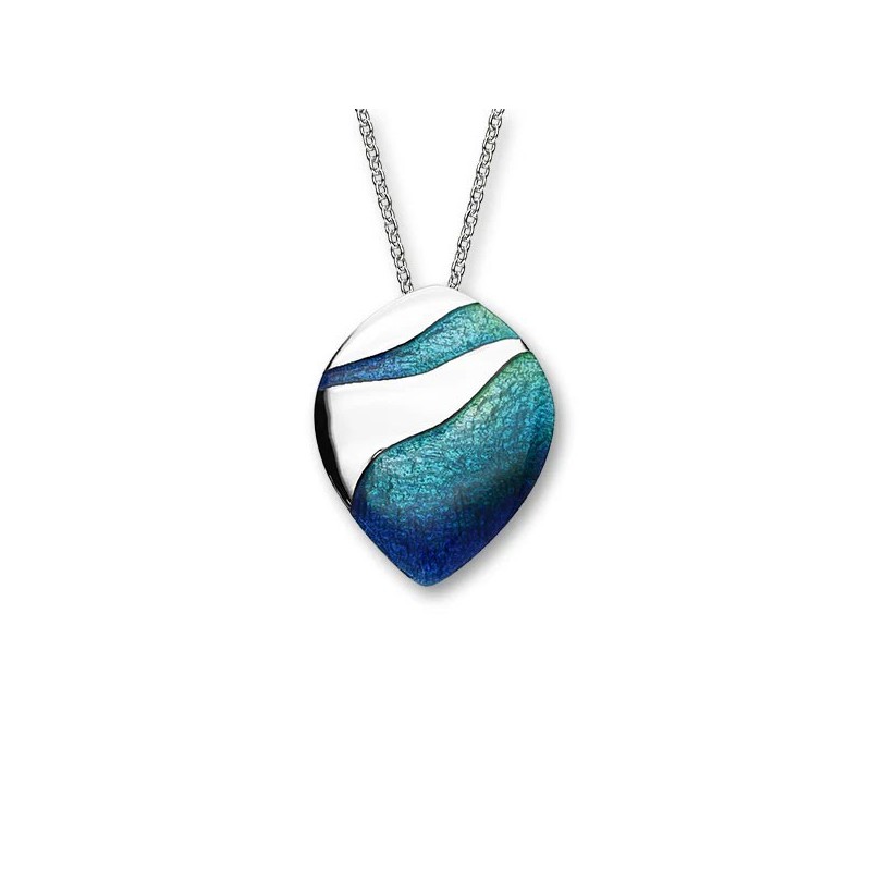 Ortak Mirage Sterling Silver and Enamel Pendant - EP289