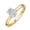 18ct Gold Oval Diamond Solitaire Ring - 0.70ct E/SI1