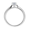 Platinum Oval Diamond Solitaire Ring - 0.80 D/VS2