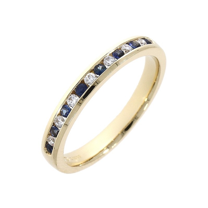 Gold Sapphire & Diamond Eternity Ring | Macintyres of Edinburgh