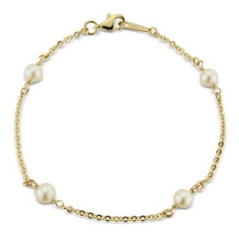 9ct Gold Freshwater Cultured Pearl Bracelet