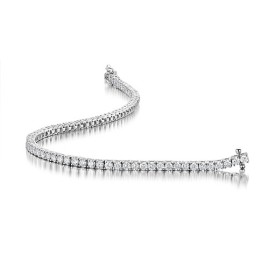 18ct White Gold Diamond Line Bracelet - 2.05cts