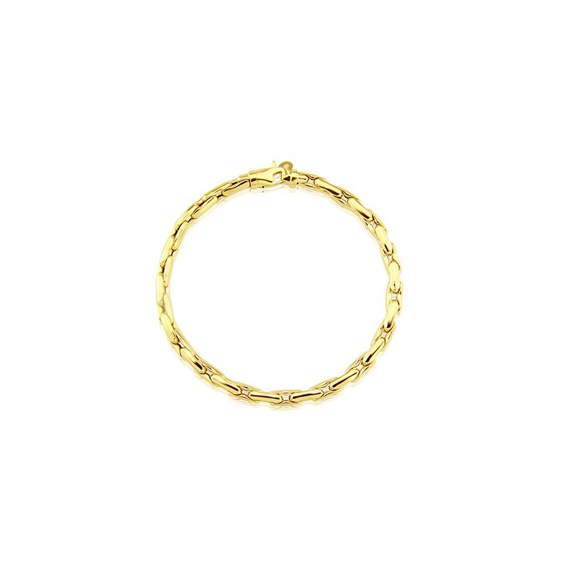 9ct Gold 7.5"Elongated Link Bracelet