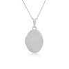 Sterling Silver Oval Locket & Chain