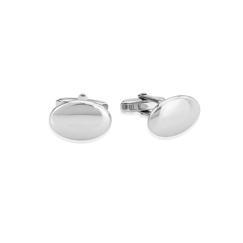 Sterling Silver Domed Cufflinks