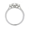 Platinum 3st Diamond Ring - 0.76cts D/VS2