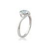 Aquamarine White Gold Dress Rings