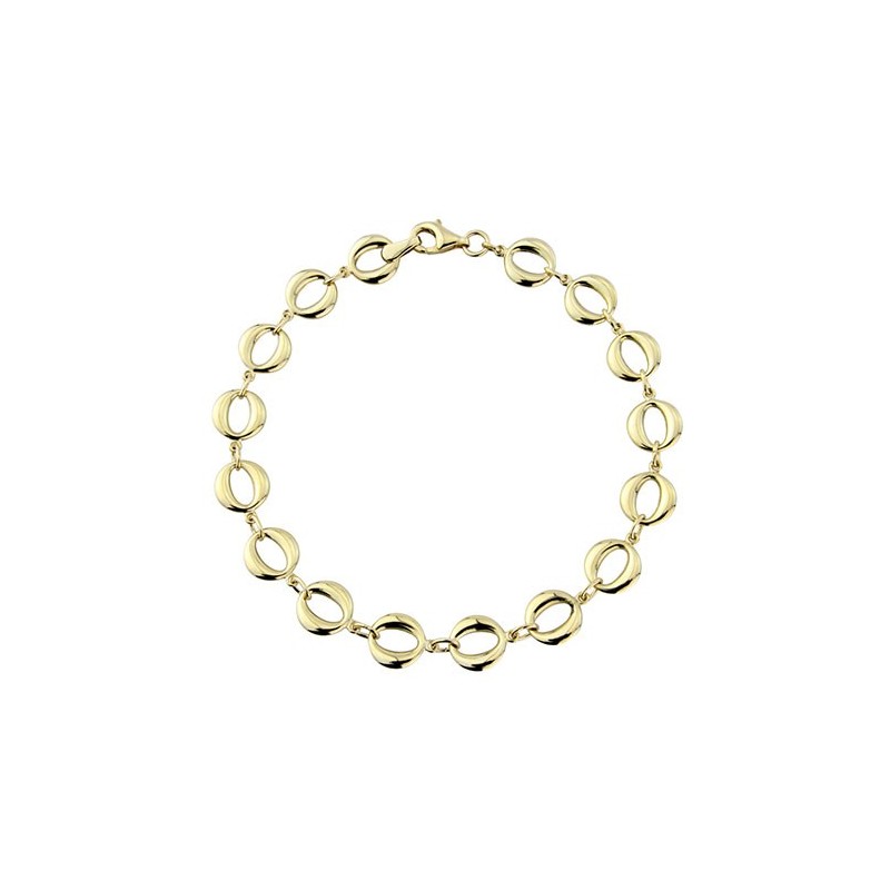 9ct Gold Fancy Oval Link Bracelet