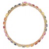 9ct Gold Rainbow Sapphire Bracelet | Macintyres of Edinburgh