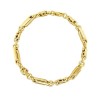 9ct Yellow Gold Fancy Link Knot Bracelet - 7 inches