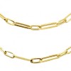 9ct Gold 28-inch Alternating Long & Short Link Necklace