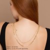 9ct Gold 28-inch Alternating Long & Short Link Necklace