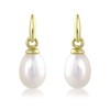 9ct Gold Freshwater Pearl Drop Earrings