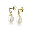 9ct Gold Freshwater Pearl Drop Earrings