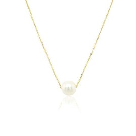 9ct Gold & Pearl Slider Necklet