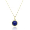 9ct Gold Lapis Lazuli Pendant & Chain