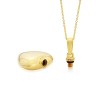 9ct Yellow Gold Heart Bottle Locket & Chain