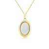 9ct Gold Mother-of-Pearl Locket & Chain