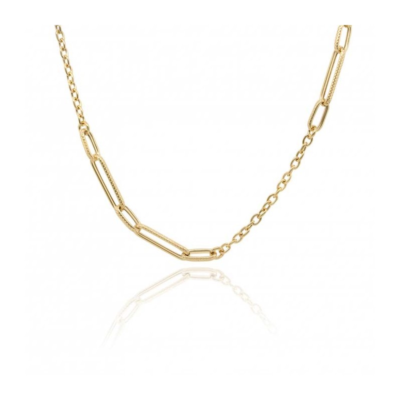 9ct Gold Link & Chain Necklace - 18 Inches