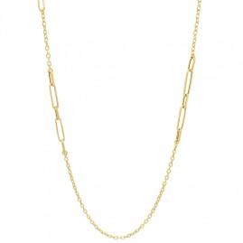 9ct Gold 28-inch Link & Chain Necklace