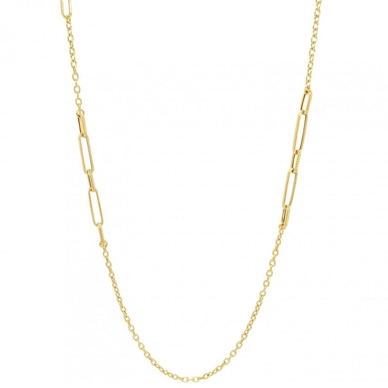 9ct Gold 28-inch Link & Chain Necklace