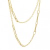 9ct Gold 28-inch Link & Chain Necklace