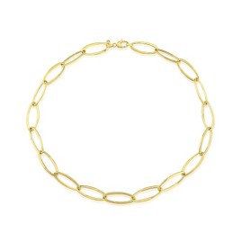 9ct Yellow Gold Large Oval Link Necklace